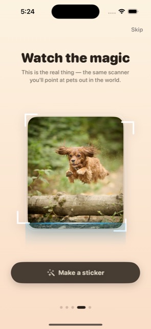 Scanning a dog